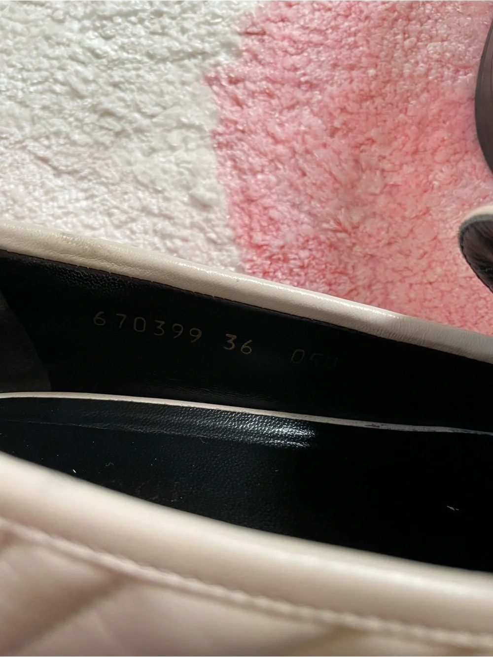 Gucci Marmont Matelasse loafers in ivory leather Women's 36 US 6